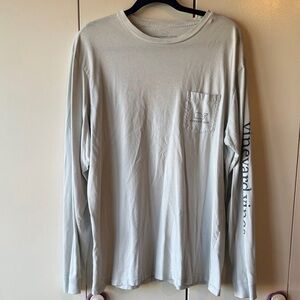 Vineyard Vines Men's Light blue/Gray Long Sleeve Tee